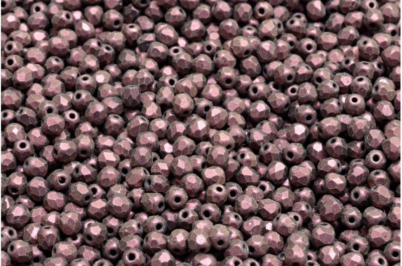 ファセットビーズラウンド、ブラックマット79205(23980-84100-79205)、ボヘミアクリスタルガラス、チェコ共和国