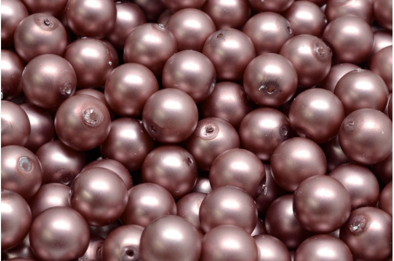 ラウンドドラックビーズ、ホワイト 70129 (02010-70129)、ガラス、チェコ共和国