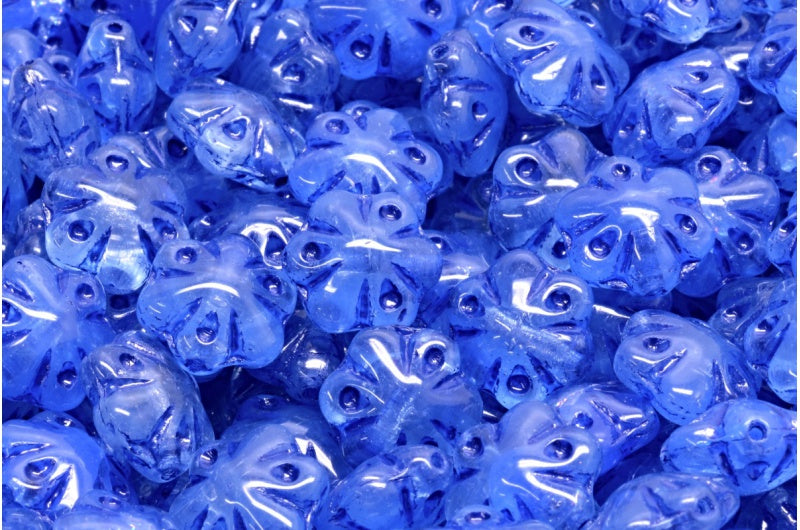 Folklore Flower Beads, R0302 54328 (R0302-54328), Glass, Czech Republic