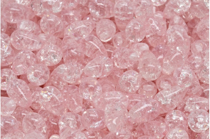 ドロップビーズ、クリスタルクラック 34304 (00030-85500-34304)、ガラス、チェコ共和国