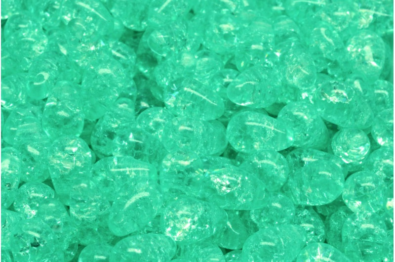 ドロップビーズ、クリスタルクラック 34309 (00030-85500-34309)、ガラス、チェコ共和国