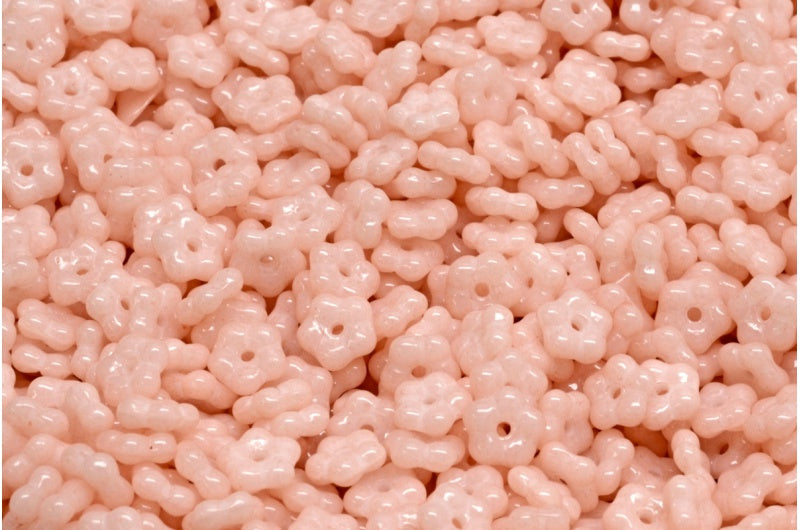 忘れな草ビーズ、ホワイトオパール 34305 (02020-34305)、ガラス、チェコ共和国