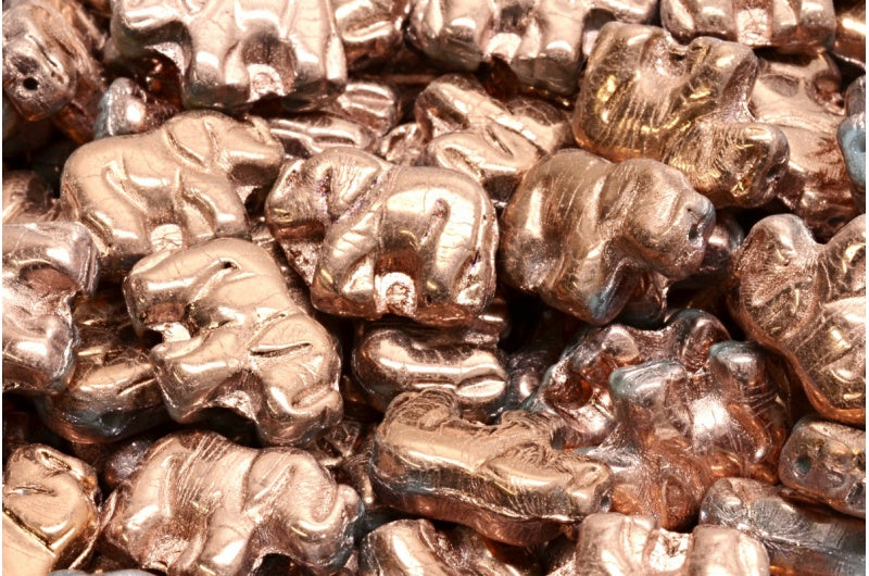 エレファントビーズ、ホワイト 27103 (02010-27103)、ガラス、チェコ共和国