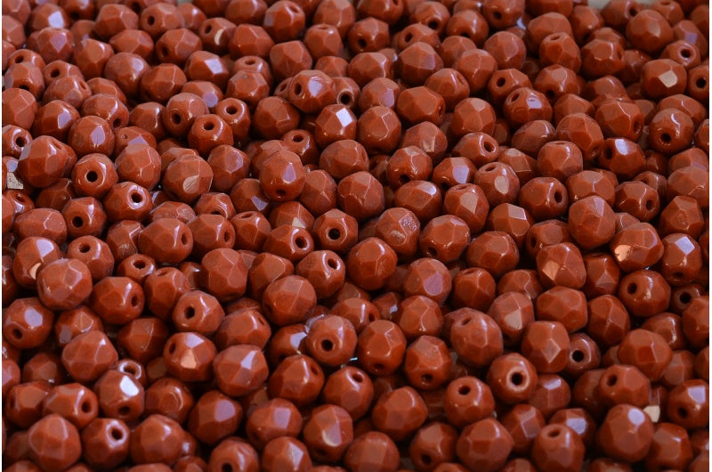 ファイアポリッシュファセットビーズラウンド、13630(13630)、ボヘミアクリスタルガラス、チェコ共和国