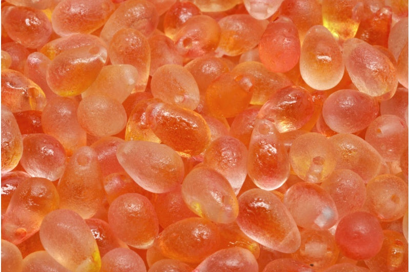 ドロップビーズ、クリスタルエッチング 48001 (00030-ETCH-48001)、ガラス、チェコ共和国