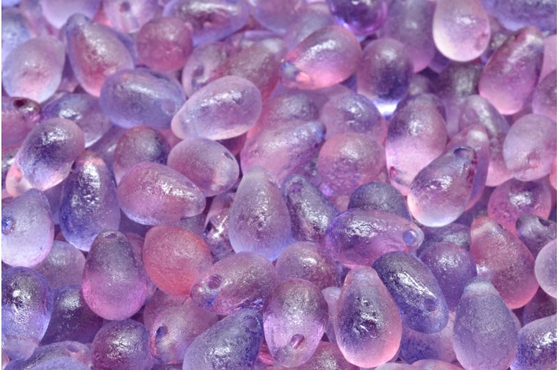 ドロップビーズ、クリスタルエッチング 48014 (00030-ETCH-48014)、ガラス、チェコ共和国