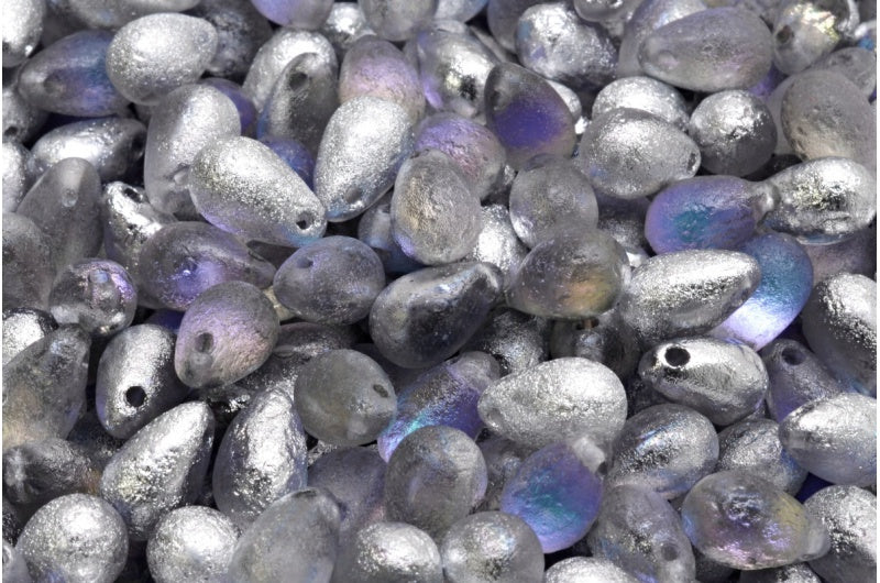 ドロップビーズ、クリスタルエッチング 26536 (00030-ETCH-26536)、ガラス、チェコ共和国