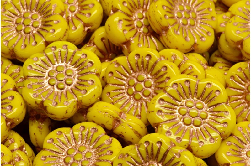 波西米亚花珠,黄铜内衬 (83120-54307),玻璃,捷克共和国