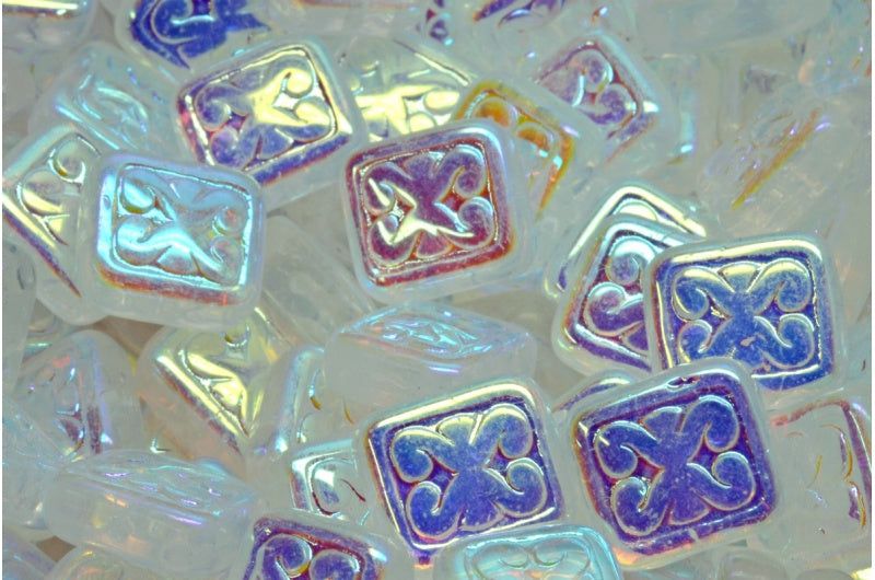 装饰垫珠,水晶 Ab 全(2X 侧)(00030-28703),玻璃,捷克共和国