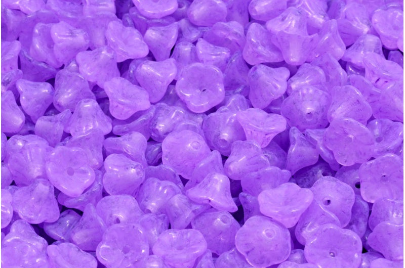 Bell Flower Cup Beads Crystal 84306 (00030-84306), Glass, Czech Republic