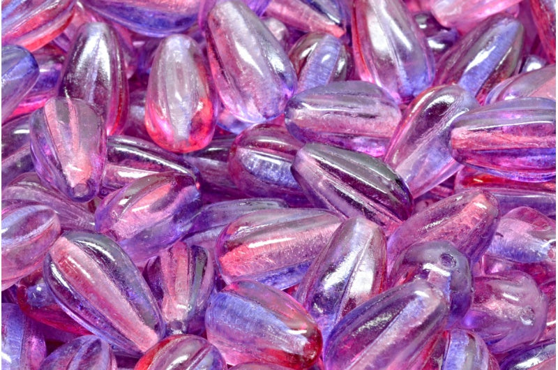 Drop Melon Beads Crystal 48014 (00030-48014), Glass, Czech Republic