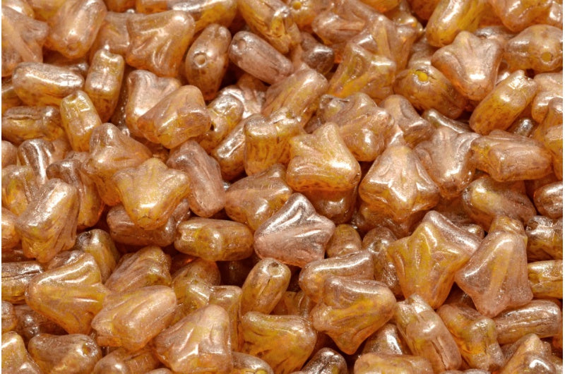 Lily Flower Beads R0911 86750 (R0911-86750), Glass, Czech Republic