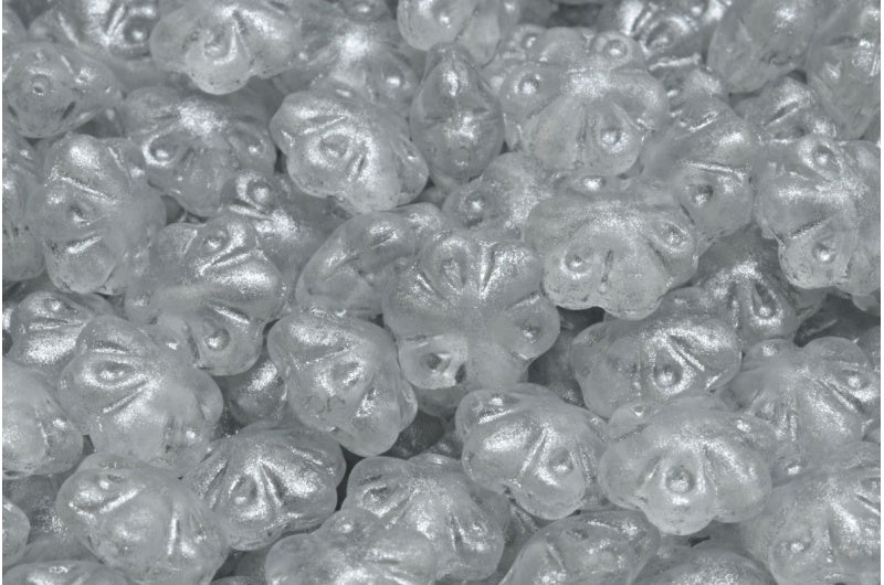 Folklore Flower Beads Crystal Matte 34301 (00030-84100-34301), Glass, Czech Republic