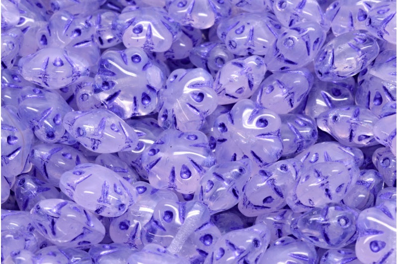 Folklore Flower Beads R0731 43810 (R0731-43810), Glass, Czech Republic