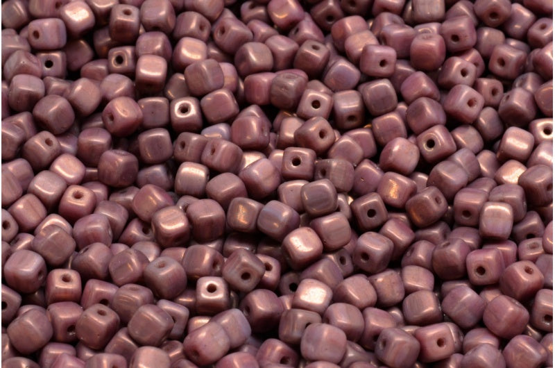 Cube Beads R0137 Purple (R0137-15726), Glass, Czech Republic