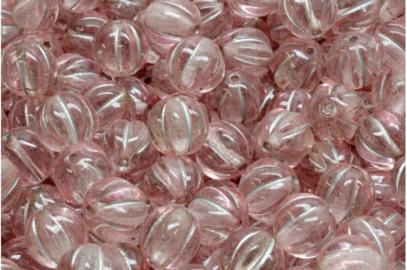 メロンビーズ、クリスタルシルバーライン 34304 (00030-54301-34304)、ガラス、チェコ共和国