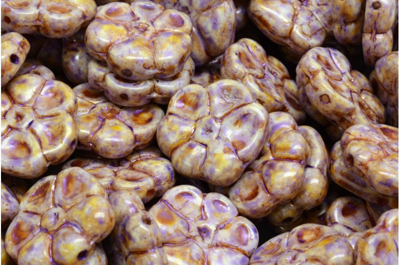 报春花珠,白色 65328 (02010-65328),玻璃,捷克共和国