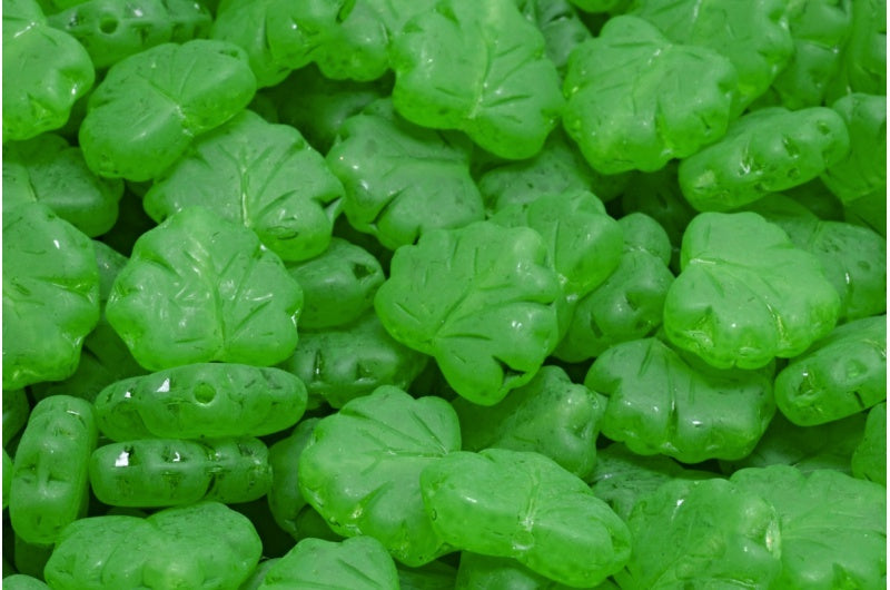 メープルリーフビーズ、クリスタル 84310 (00030-84310)、ガラス、チェコ共和国