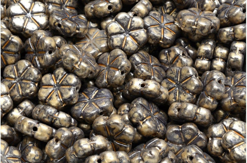 Garland Flower Beads, R2323 86710 (R2323-86710), Glass, Czech Republic