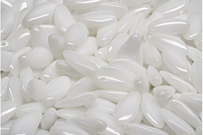 ダガービーズ、ホワイト(02010)、ガラス、チェコ共和国