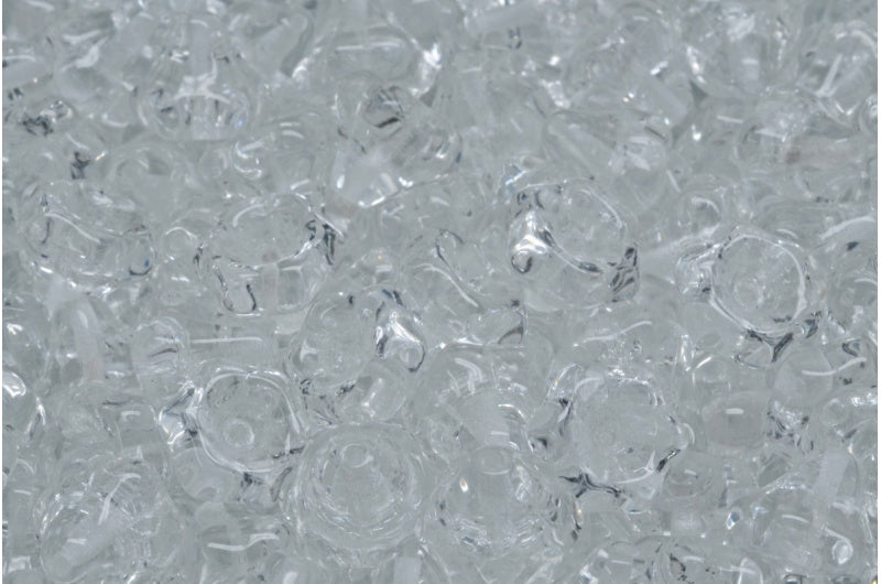 フラワーベルビーズ、クリスタル(00030)、ガラス、チェコ共和国