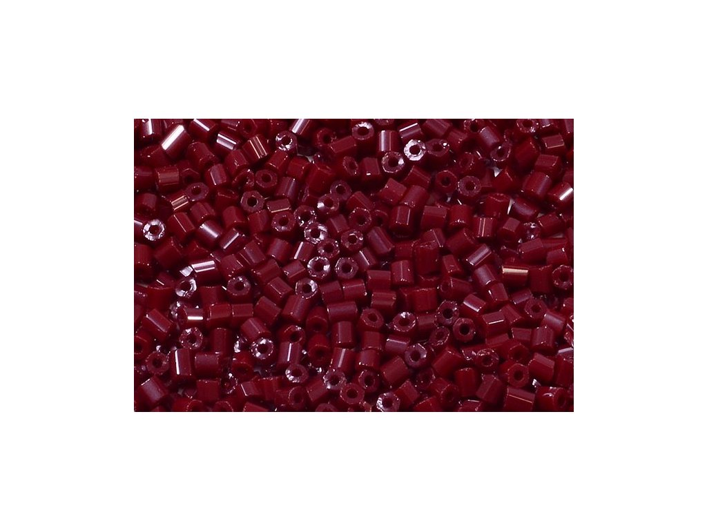 Preciosa two-cut seed beads Opaque Red Glass Czech Republic