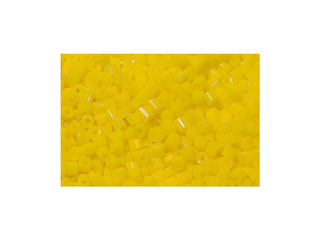 Preciosa two-cut seed beads Yellow Glass Czech Republic