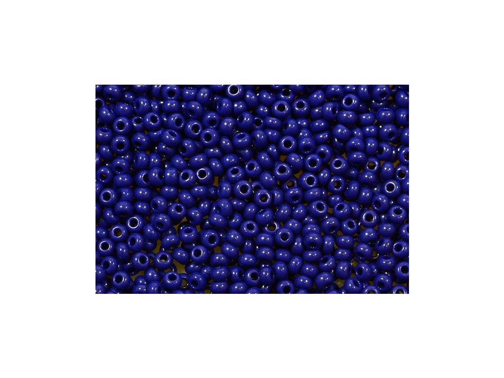 Rocailles Seed Beads Preciosa Ornela Opaque Blue Glass Czech Republic