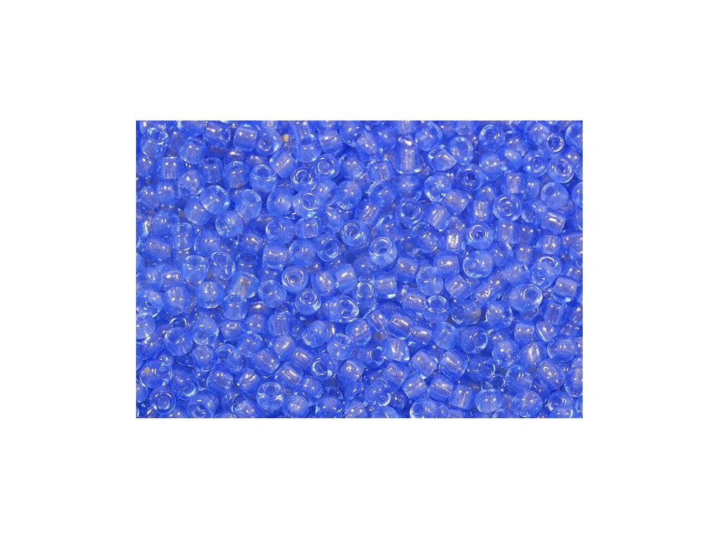 Rocailles Seed Beads Preciosa Ornela Transparent Blue Glass Czech Republic