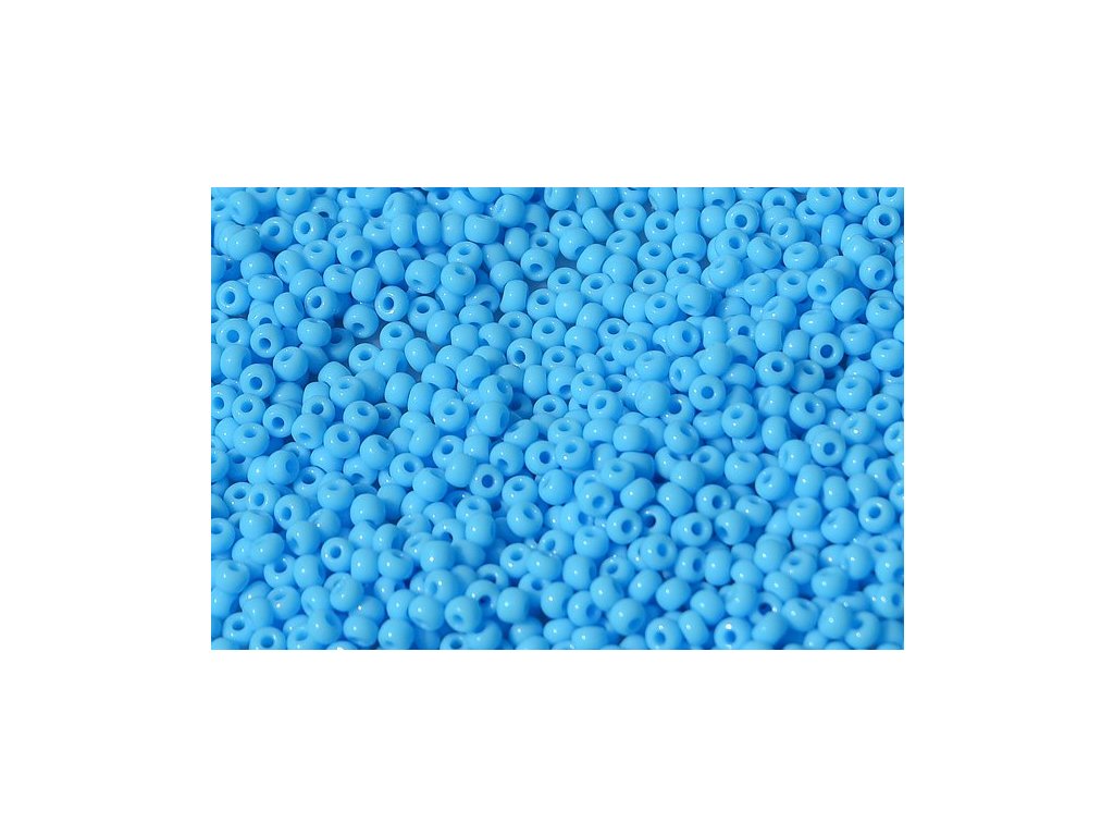 Rocailles Seed Beads Preciosa Ornela Blue Glass Czech Republic