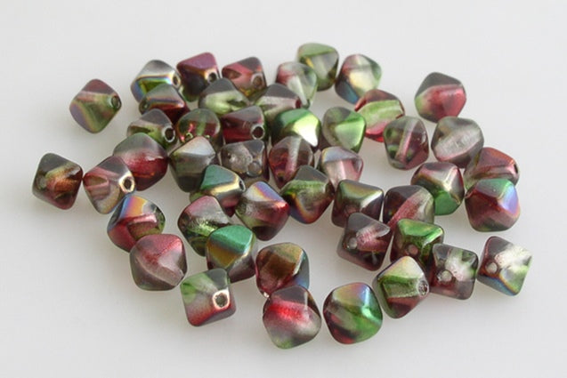 Bicone Lucern Pressed Beads 6 mm, Crystal 48317 (30-48317), Bohemia Crystal Glass, Czechia 11100066
