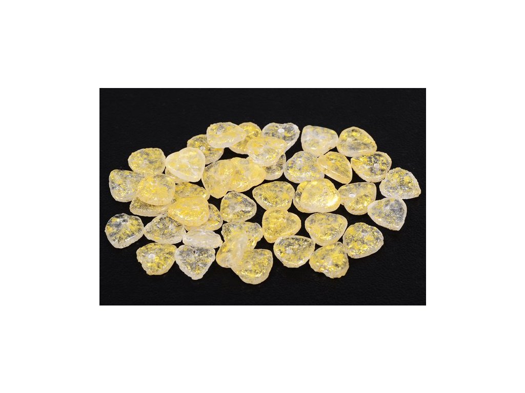 Heart Leaf Beads 00030/Lept/56902 Glass Czech Republic