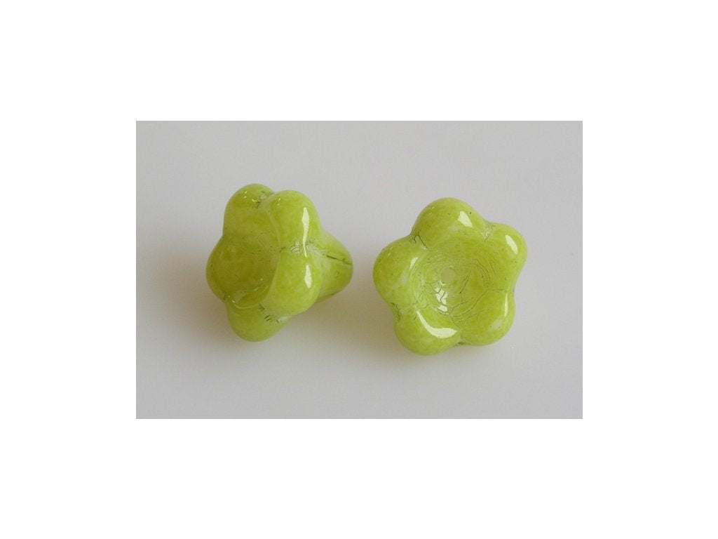 Flower Bell Beads 03000/10014 Glass Czech Republic