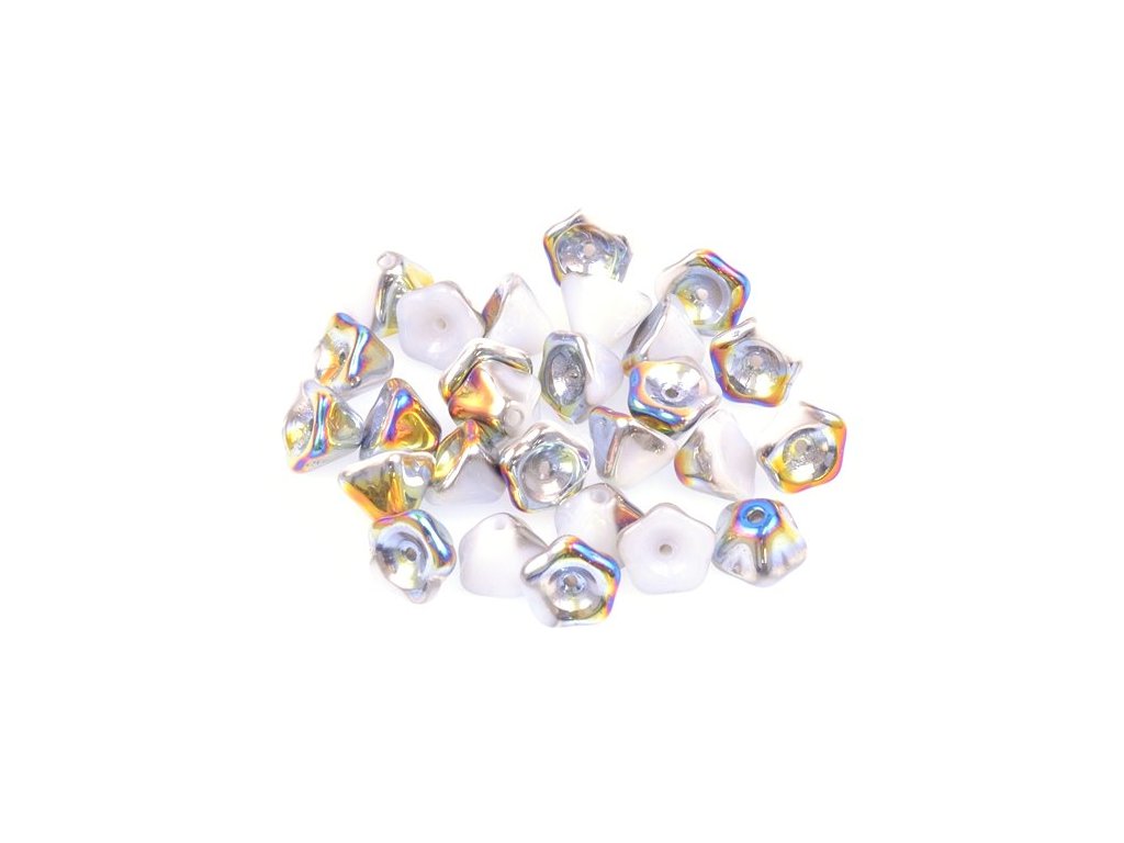 Flower Bell Beads 03000/28101 Glass Czech Republic