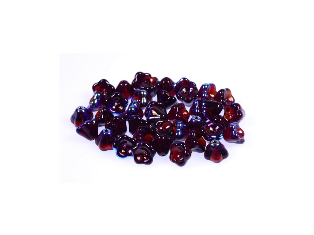 Flower Bell Beads 90110/28701 Glass Czech Republic