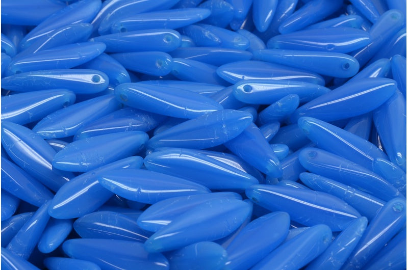 ダガービーズ、ブルー 2Jakost (62010-2jakost)、ガラス、チェコ共和国