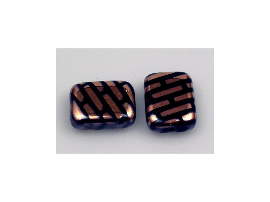 Flat Rectangle Beads 23980/271098 Glass Czech Republic