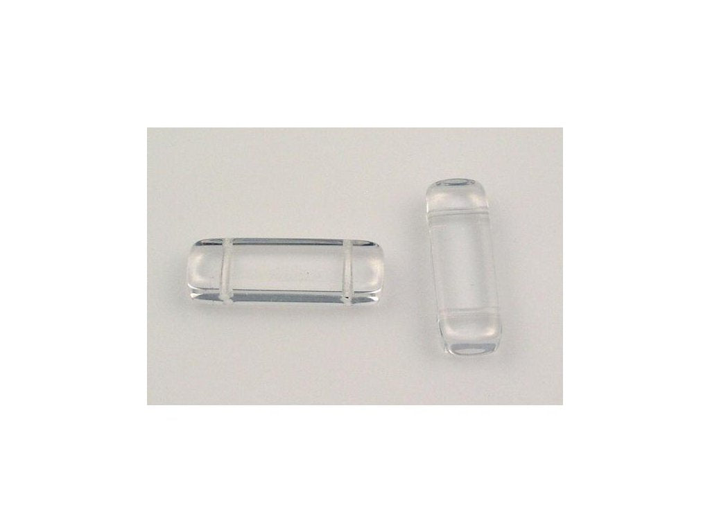 2-hole Flat Rectangle Beads Crystal Glass Czech Republic