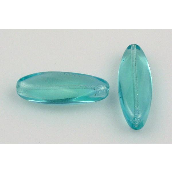 Pressed Beads Oval 24 x 9 mm, color: 57601, Bohemia Crystal Glass, Czechia 11101314