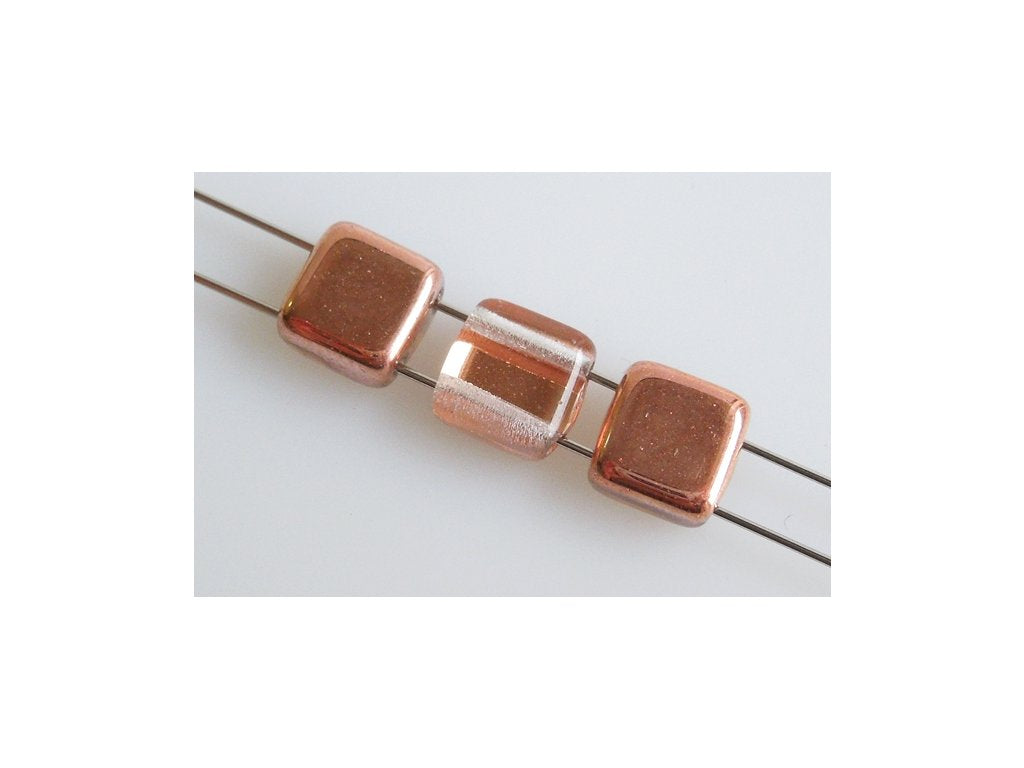 Tile 2-hole Square Beads 00030/27101 Glass Czech Republic