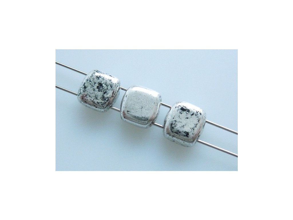Tile 2-hole Square Beads 23980/81002 Glass Czech Republic