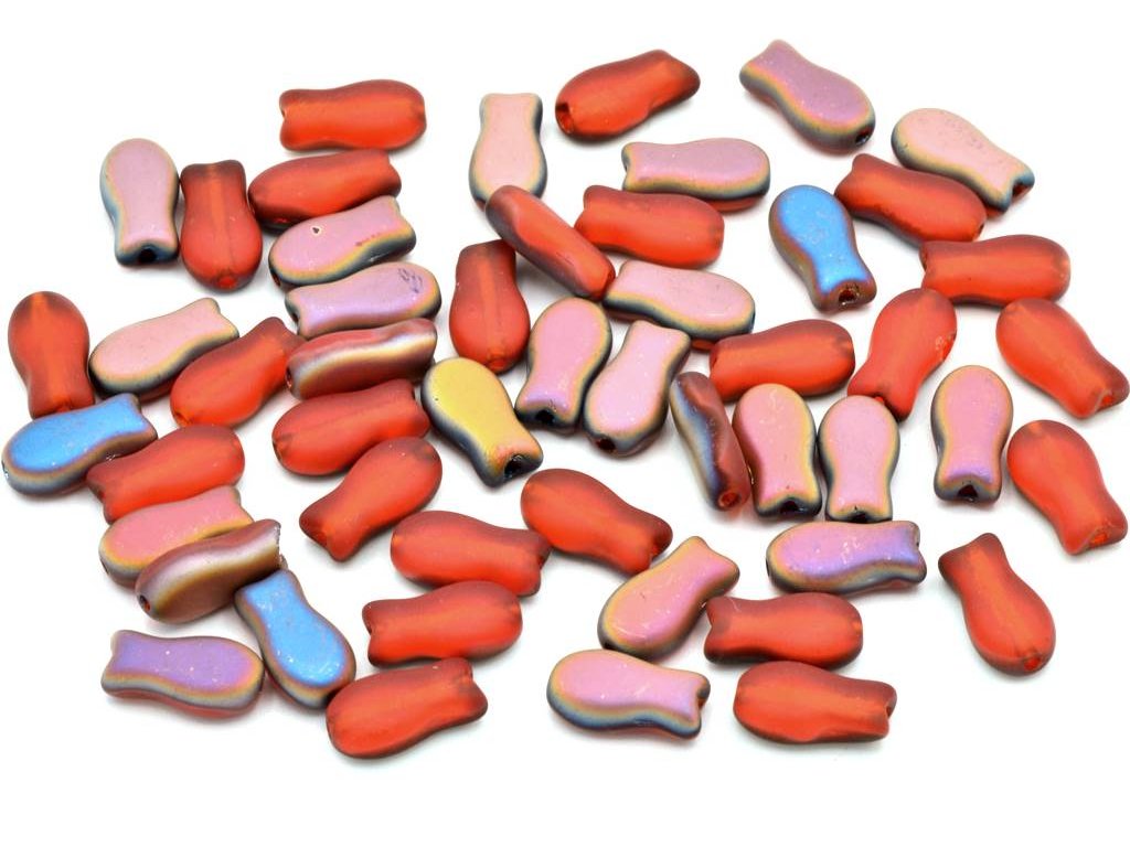 Fish Shaped Beads 90030/84110/29501 Glass Czech Republic