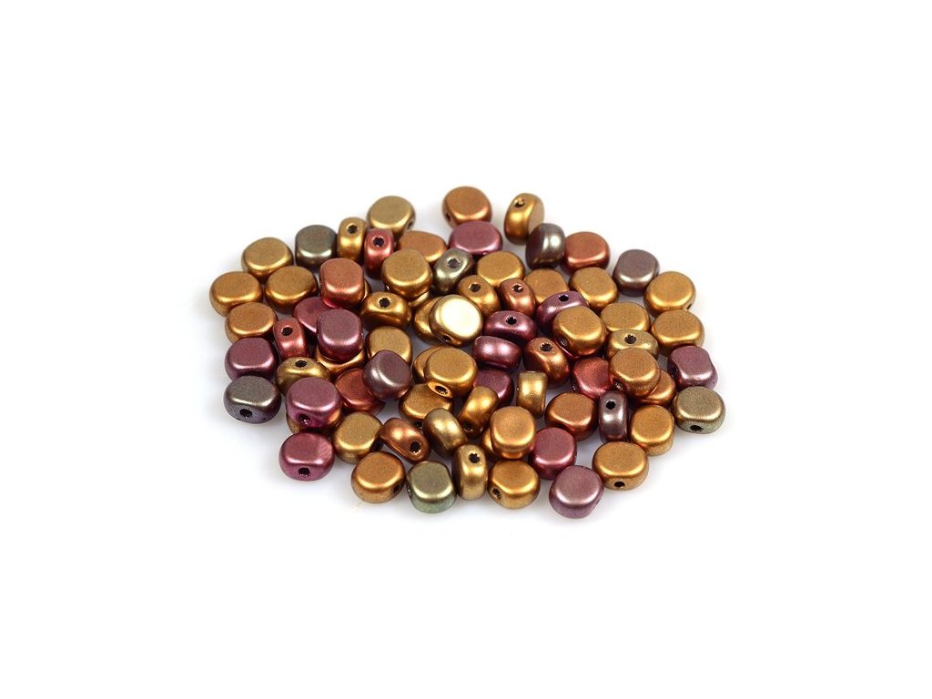 Flat Round Beads 1640 Glass Czech Republic