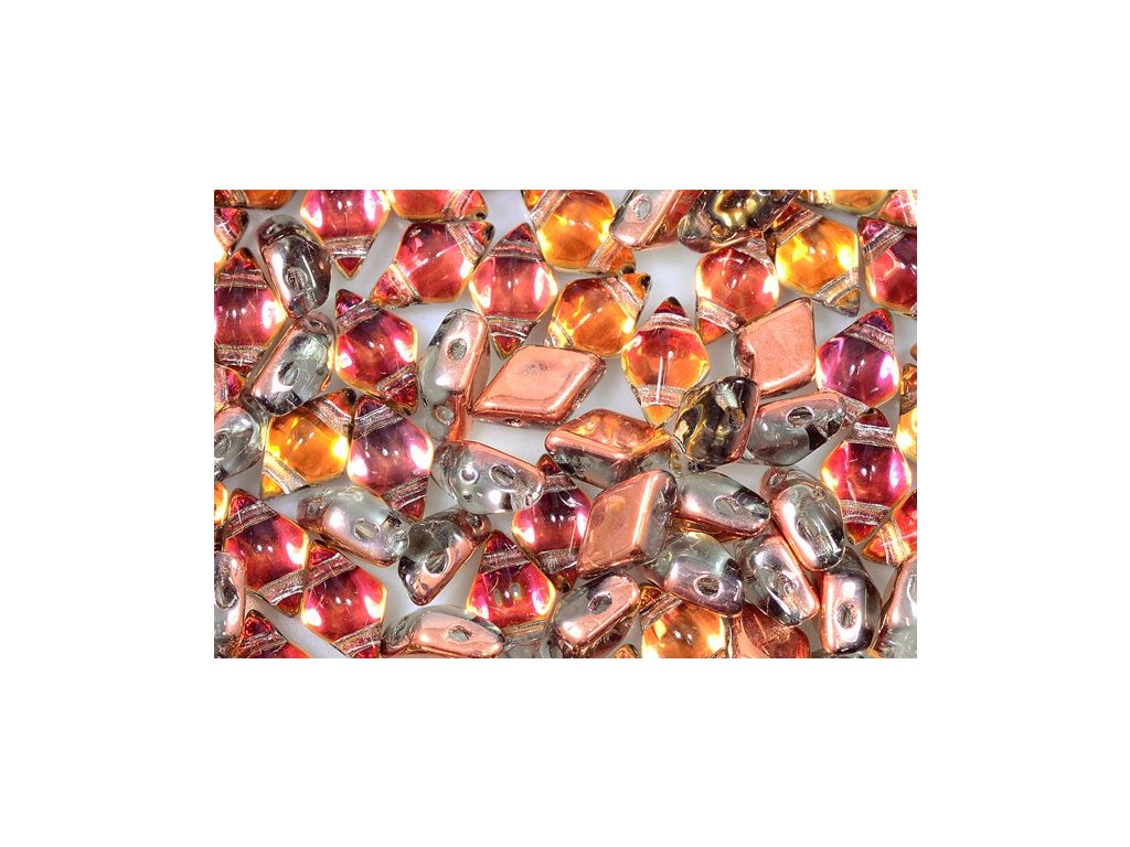 DiamonDuo 2-hole Beads Rhombus Gemduo 00030/55005 Glass Czech Republic