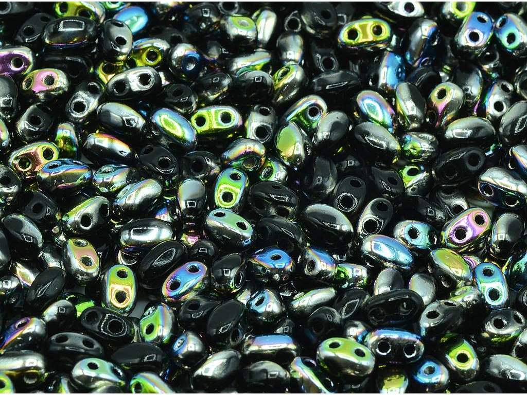 GBduo 2-hole Oval Beads 23980/28101 Glass Czech Republic