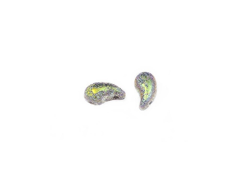 ZoliDuo 2-hole Comma Beads Left 00030/Lept/28101 Glass Czech Republic