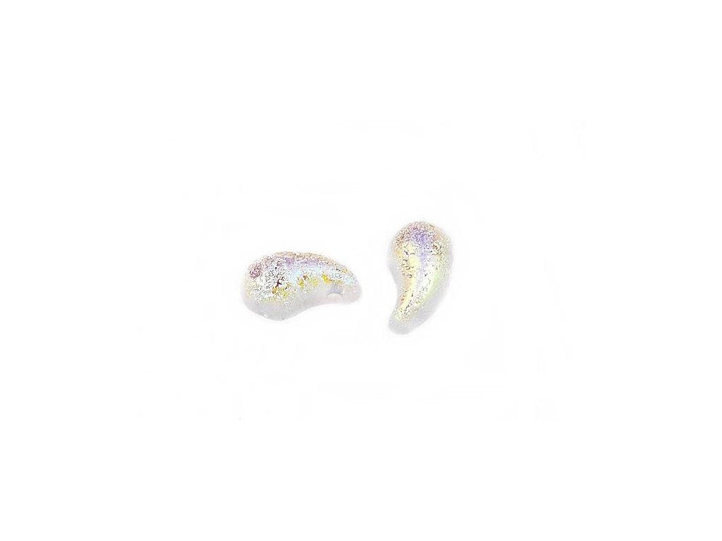 ZoliDuo 2-hole Comma Beads Left 00030/Lept/28701 Glass Czech Republic