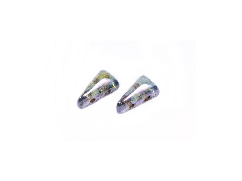 Vexolo 2-hole Triangle Beads 00030/65431 Glass Czech Republic