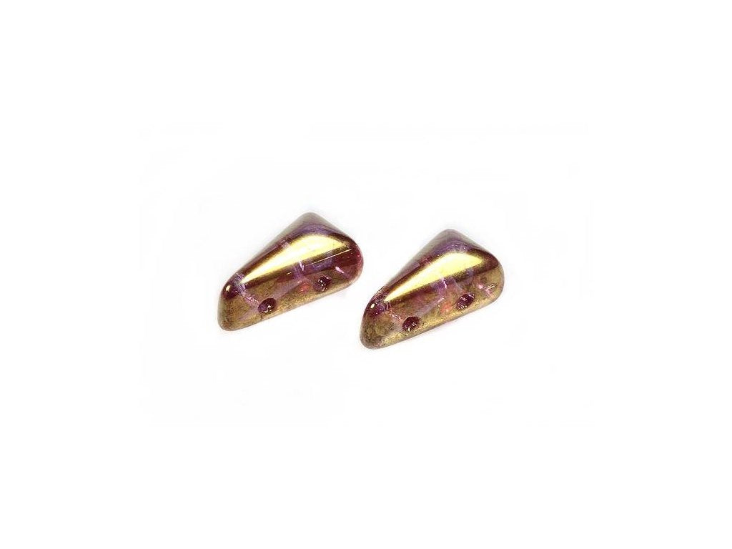 Vexolo 2-hole Triangle Beads 00030/90215 Glass Czech Republic