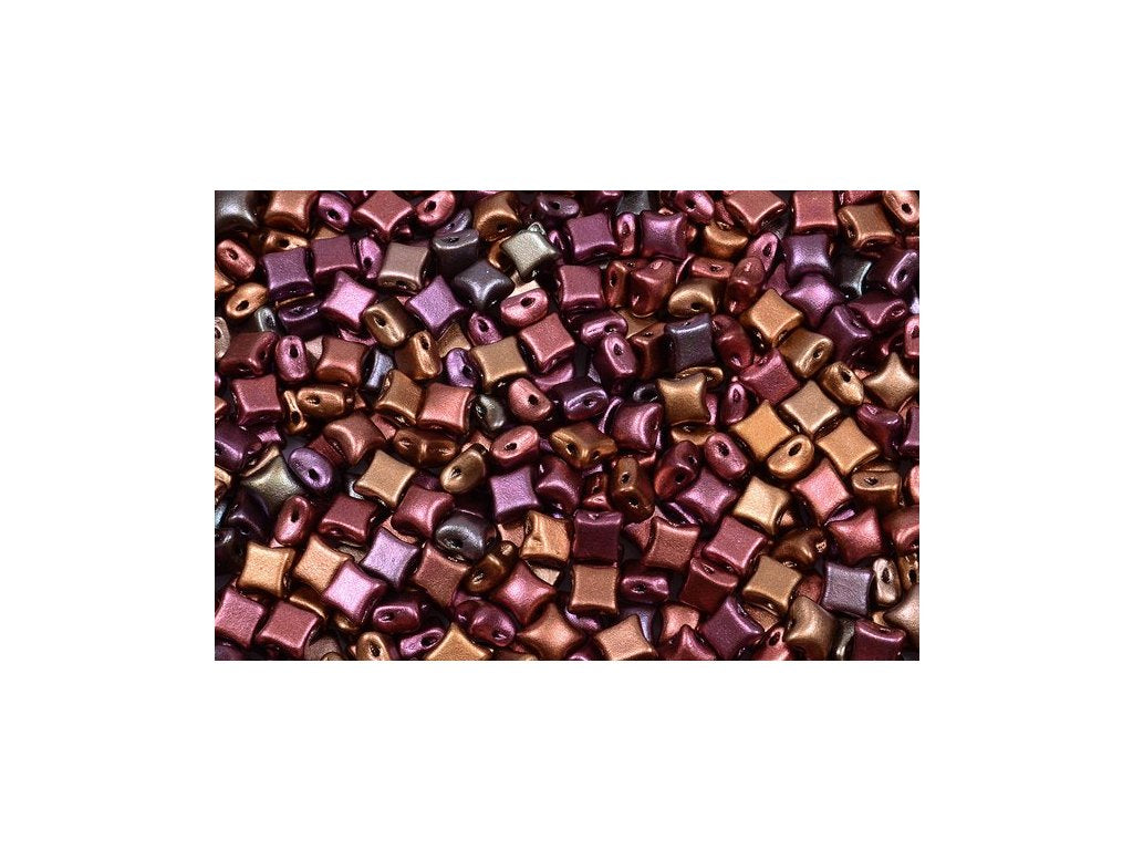 WibeDuo 2-hole Beads Star Cross 1640 Glass Czech Republic